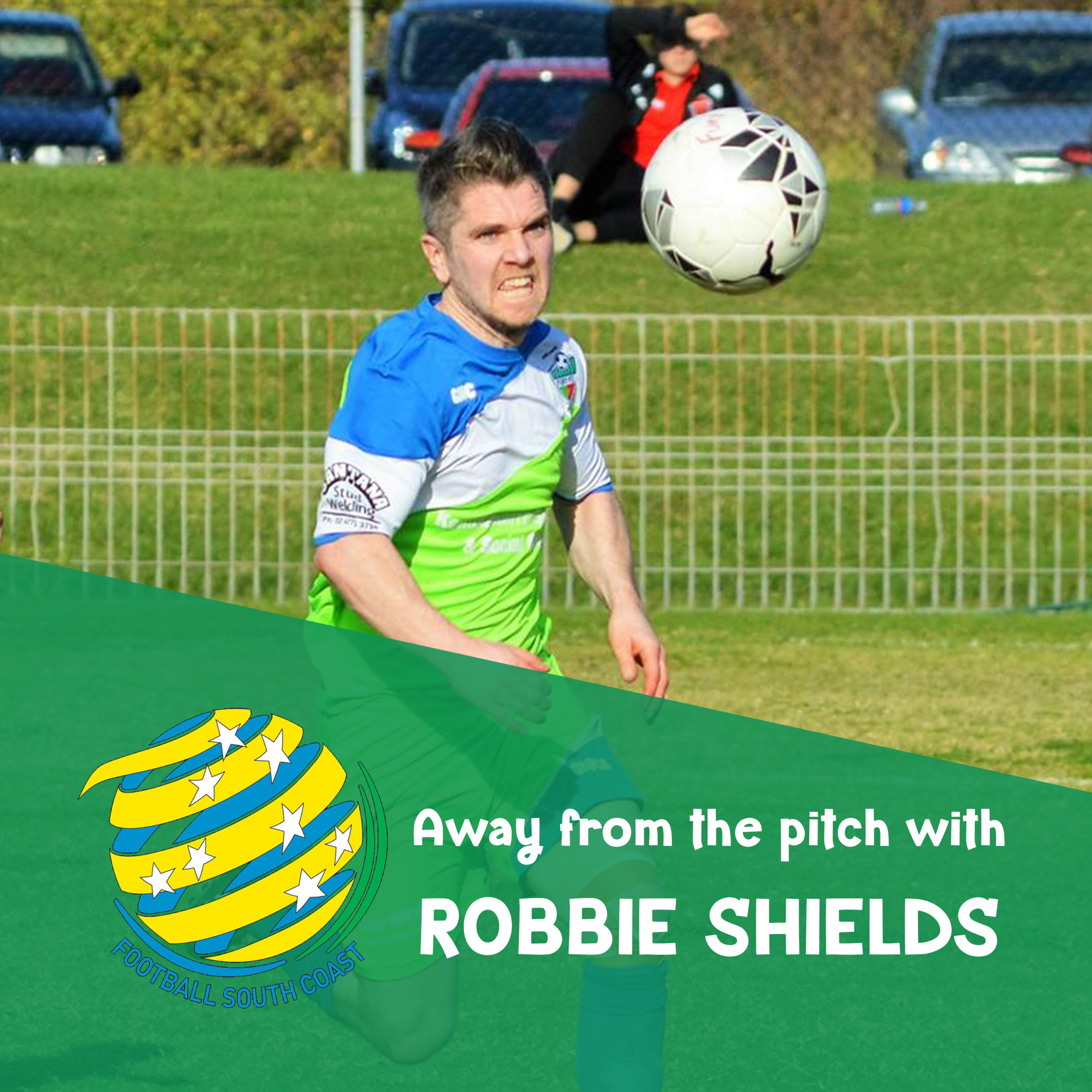 Away from the pitch with Robbie Shields artwork