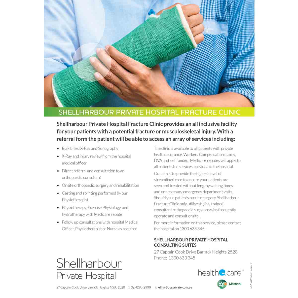 Shellharbour private fracture clinic