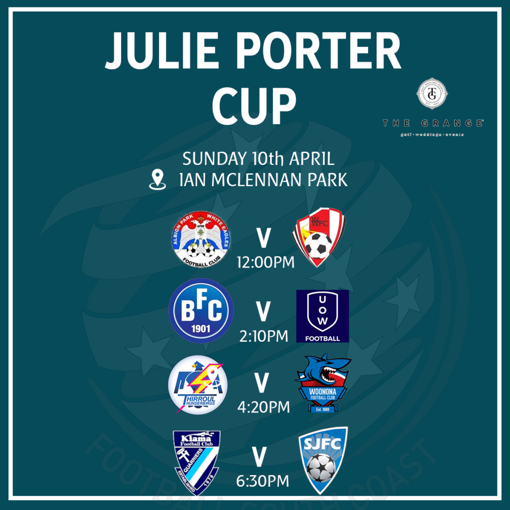 Julie Porter Cup Football South Coast